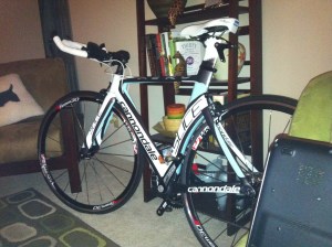 Pre Bike Fit (taken awhile ago, must have been at night hence the weird quality)