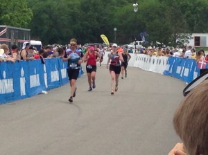 The final kick to the finish!