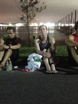 I think my face says it all.  Nervous.