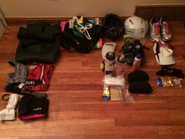 Ready to go!  Just need to pack up all of this stuff first...