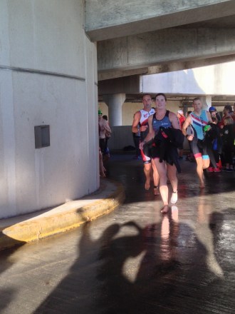 Running...err..walking up the helix fighting back tears.